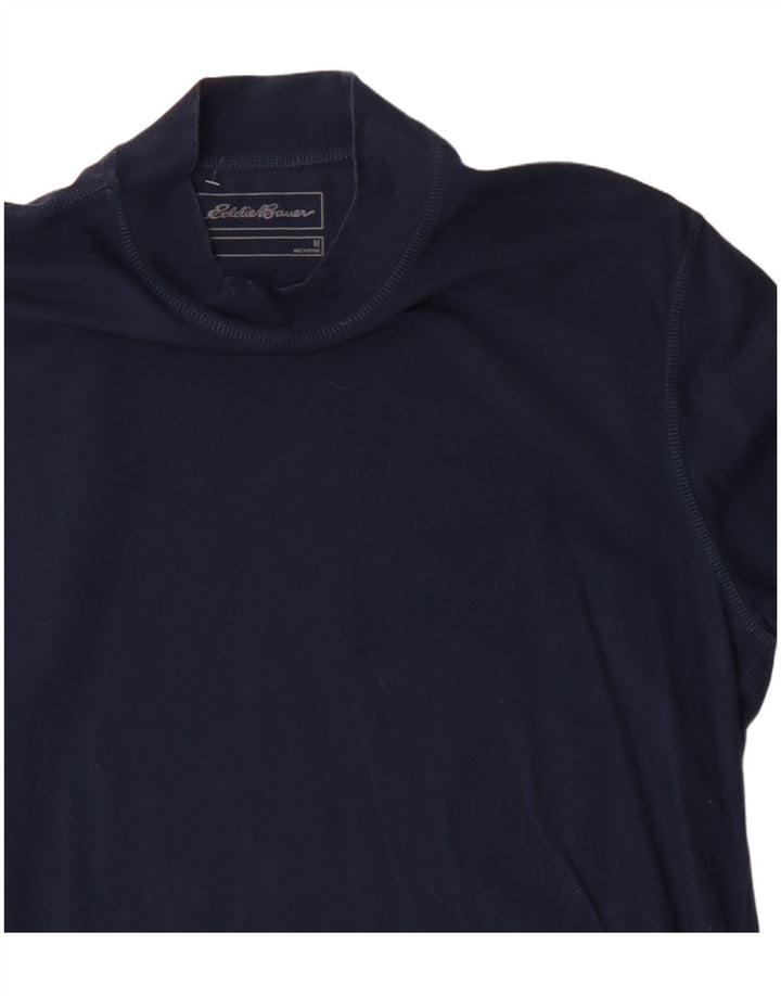 Eddie Bauer Herre Top Langærmet Medium Navyblå Bomuld