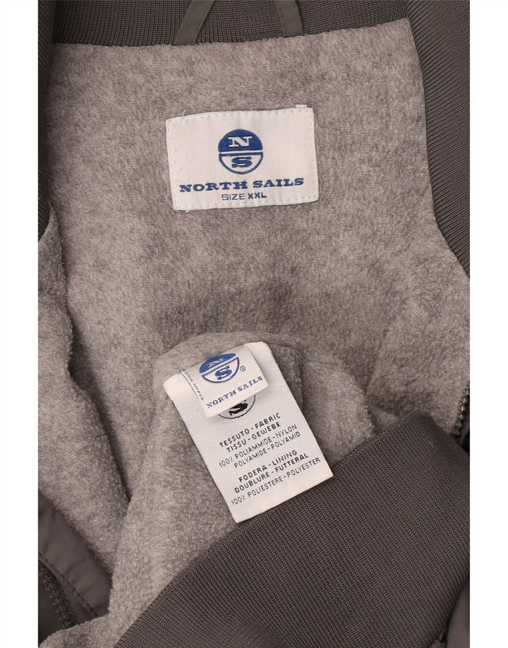 North Sails Herre Bomber Jacket UK 44 2XL Grå Polyamid