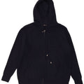 Marks & Spencer Dame Hættetrøje med lynlås UK 14 Medium Navy Blue Viscose