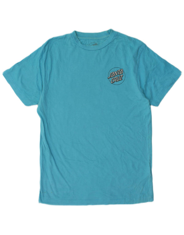 Santa Cruz Boys Grafisk T-Shirt Top 13-14 år Blå Bomuld