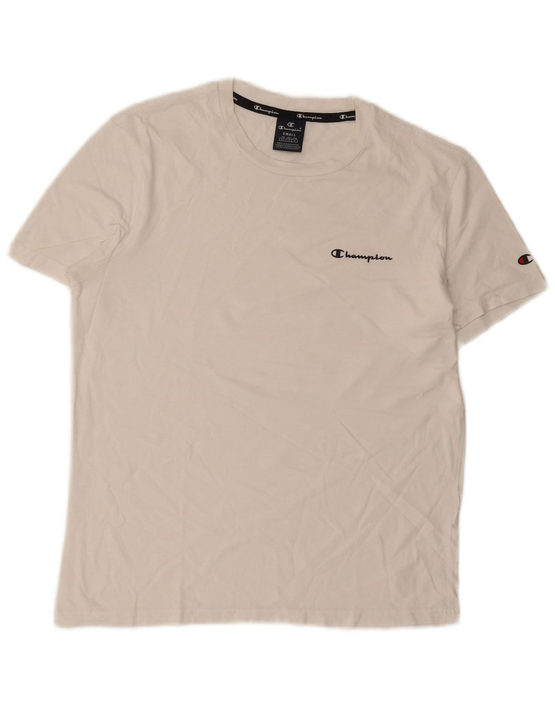 Champion Herre T-Shirt Top Lille Hvid