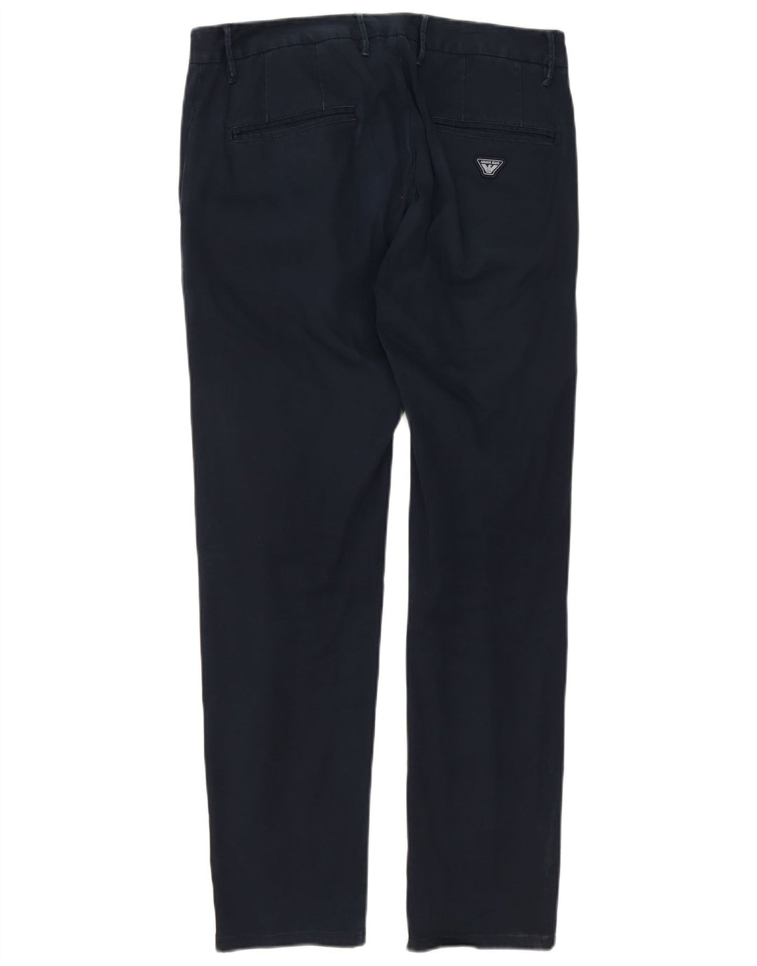 Armani Herre Pegged Chino Bukser IT 48 Medium W32 L30 Marineblå Bomuld