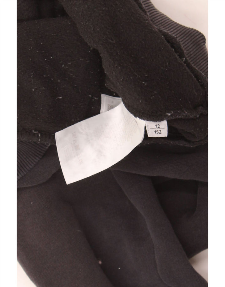 NAPAPIJRI Boys Sweatshirt Jumper 11-12 Years Black Cotton Vintage Napapijri and Second-Hand Napapijri from Messina Hembry 