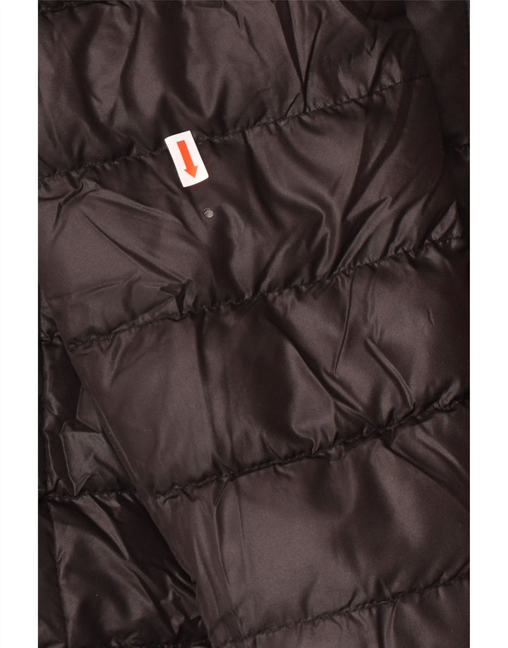 G-STAR Polstret frakke med hætte til kvinder UK 14 Medium Sort Polyester