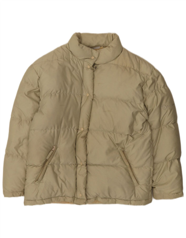 Sergio Tacchini Dame Polstret Jakke UK 18 XL Beige Polyester