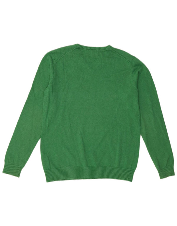 Zara Boys V-hals sweater 11-12 år Grøn Bomuld
