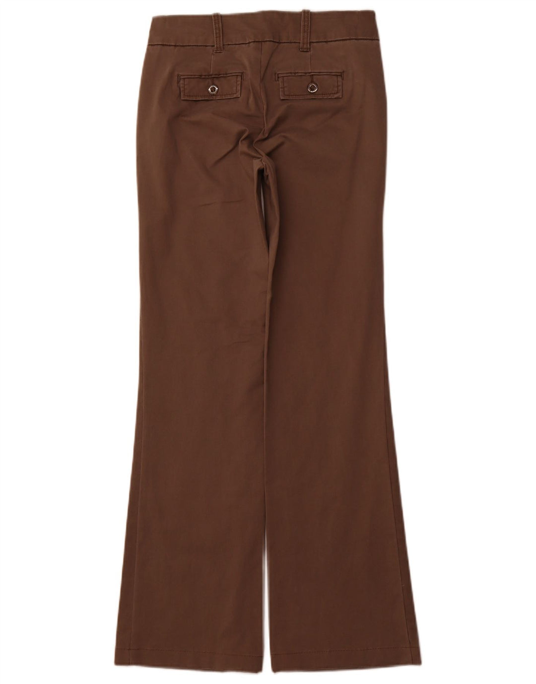 BENETTON Dame Bootcut Chino Bukser IT 38 XS W26 L30 Brun Bomuld