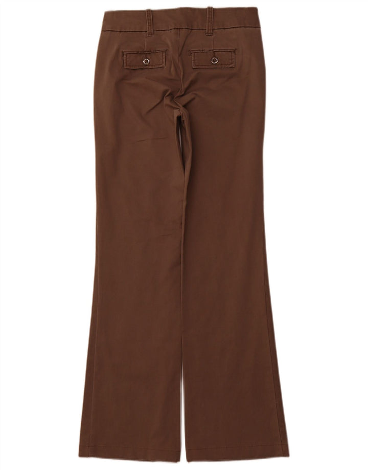 BENETTON Dame Bootcut Chino Bukser IT 38 XS W26 L30 Brun Bomuld