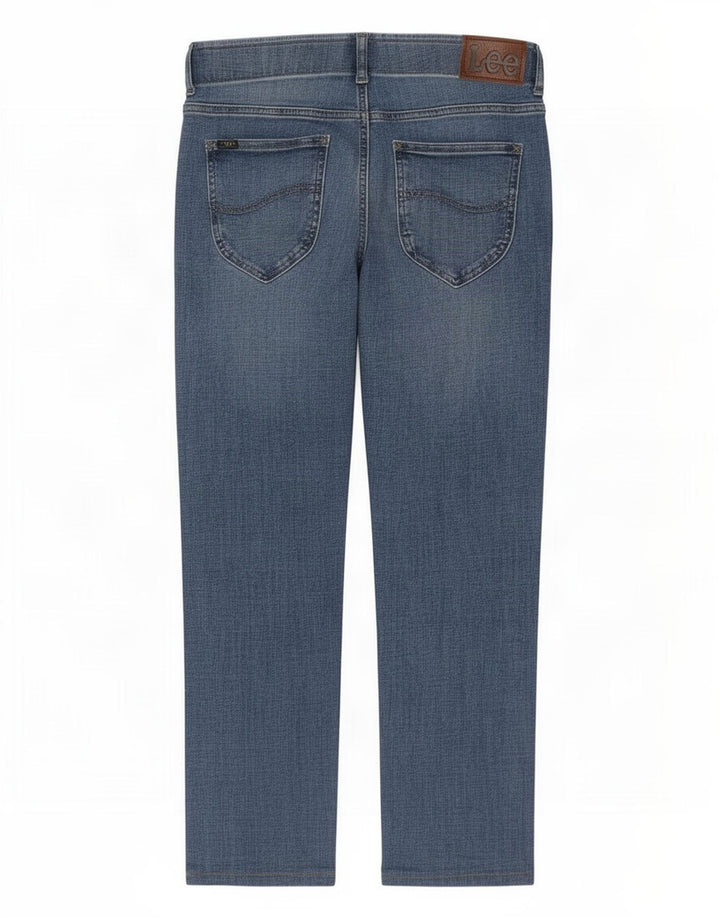 Lee Straight Jeans til mænd W29 L29 blå bomuld