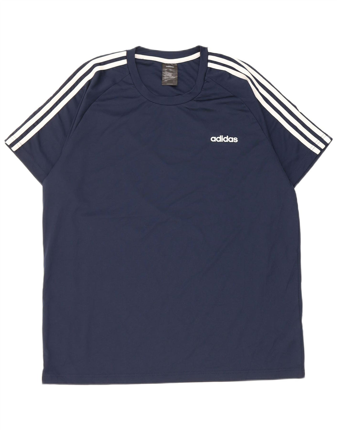 Adidas Herre Climalite T-Shirt Top XL Navy Blue Polyester