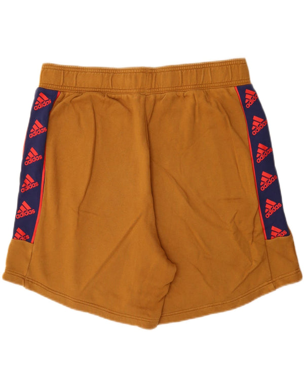 Adidas Herre grafiske sportsshorts XL Beige Colourblock Bomuld