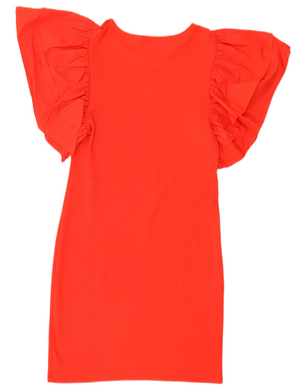 Zara Womens Batwing Bodycon Dress UK 14 Large Red