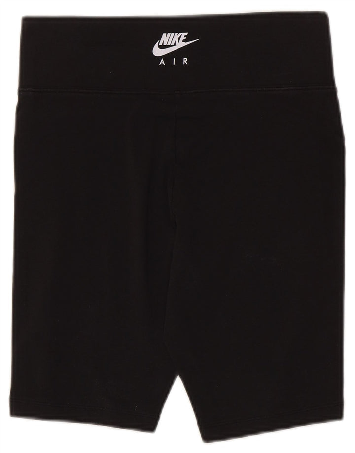 Nike grafiske sportsshorts til kvinder UK 12 Medium Sort bomuld