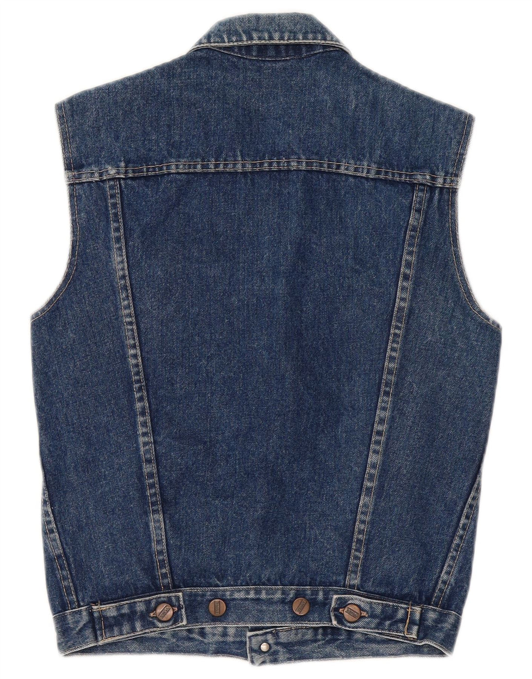 Uniform Herre Denim Gilet UK 36 Small Blue