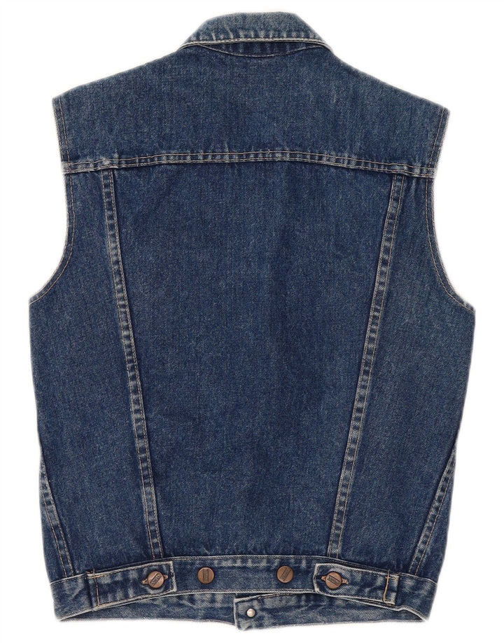 Uniform Herre Denim Gilet UK 36 Small Blue