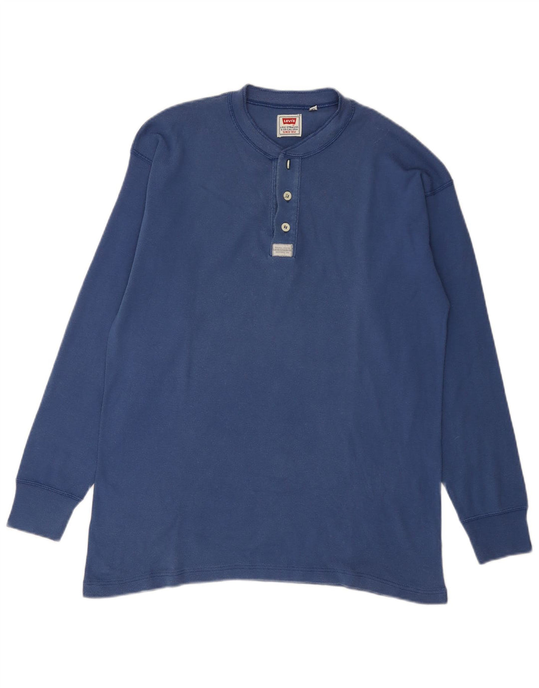 Levi's Herre Top Langærmet XL Blå Bomuld