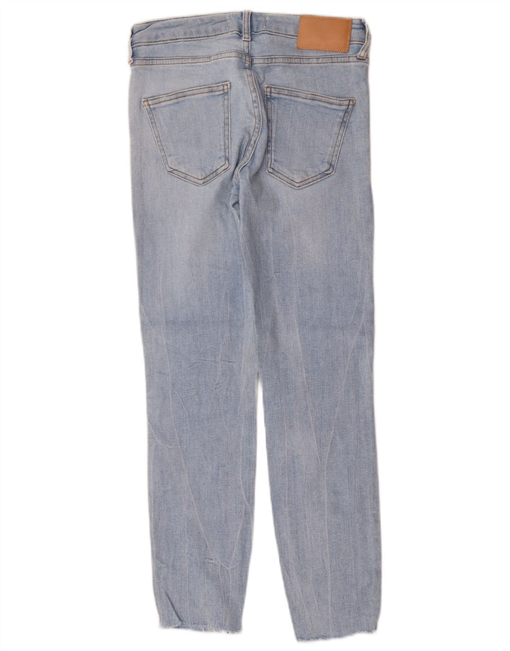 Zara Dame Slim Jeans EU 38 Small W28 L27 Blå Bomuld