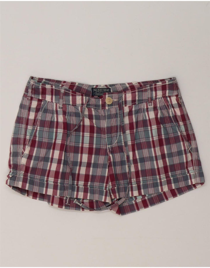 Ralph Lauren chinoshorts til kvinder W28 Medium flerfarvet ternet bomuld