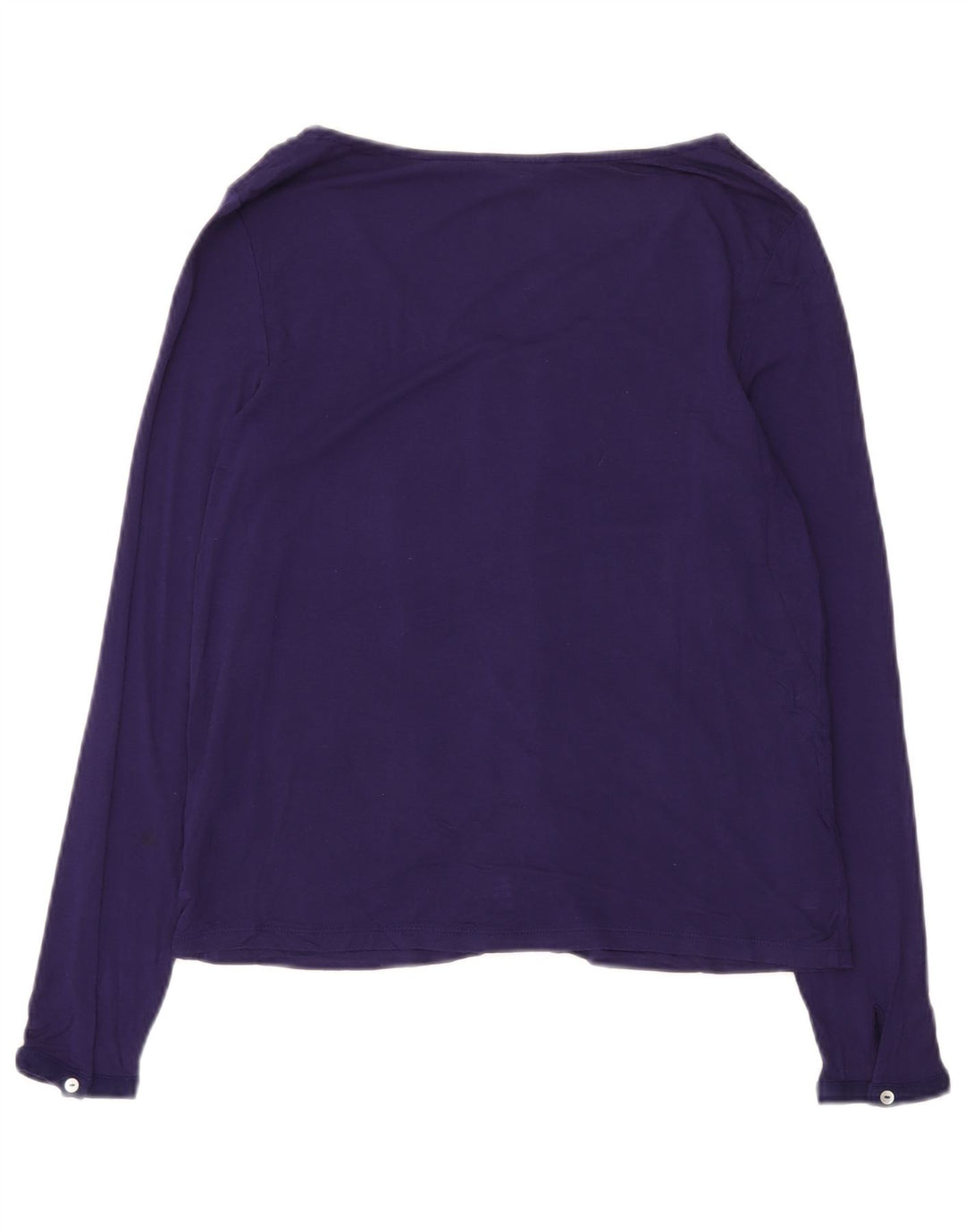 WHITE STUFF Dame Top Langærmet UK 10 Small Purple Viscose