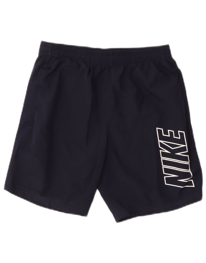 Nike drenge Dri Fit grafiske sportsshorts 10-11 år Medium marineblå