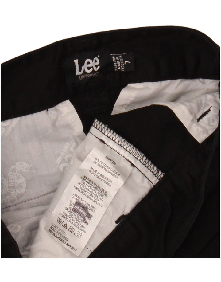 LEE Chino Shorts til kvinder US 7 Medium W30 Sort Bomuld