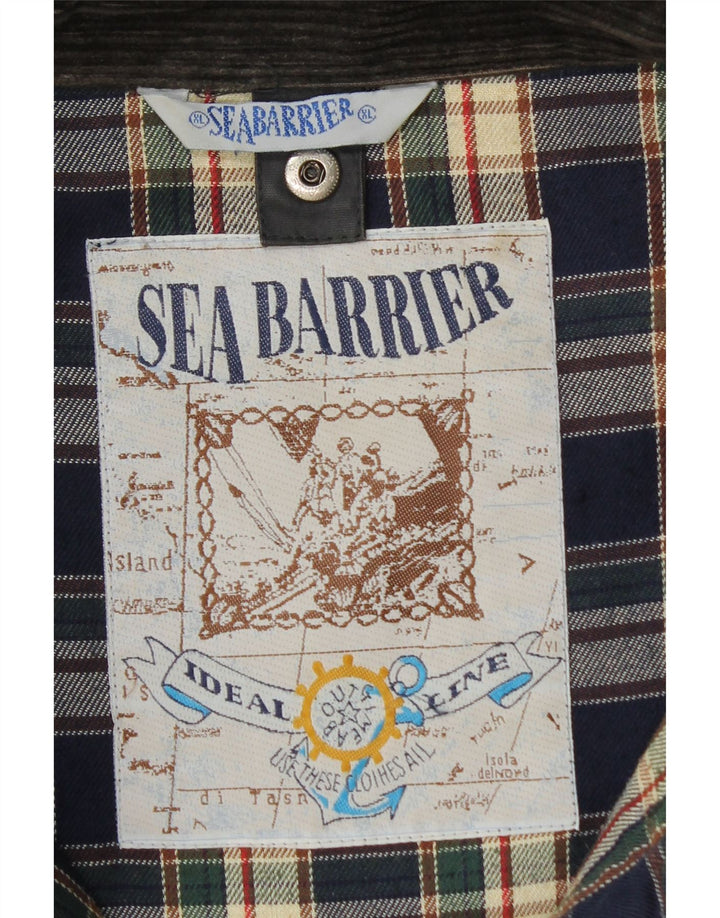 Sea Barrier Herre vokset bomuldsjakke UK 42 XL Sort