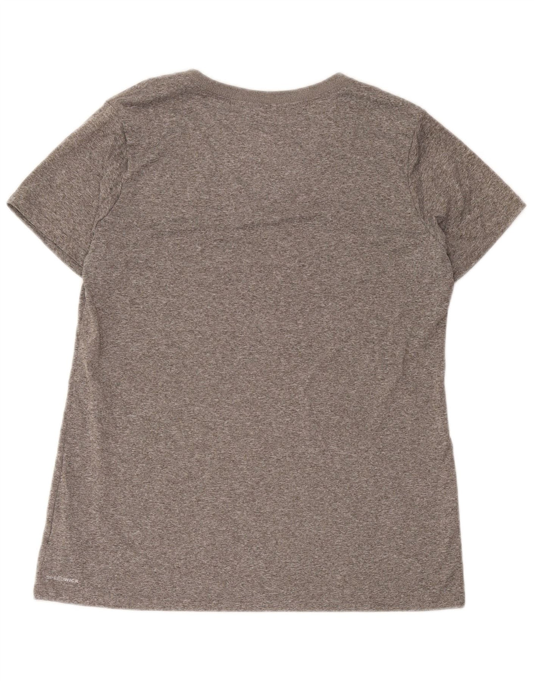 Reebok Dame T-Shirt Top UK 16 Stor Grå Polyester