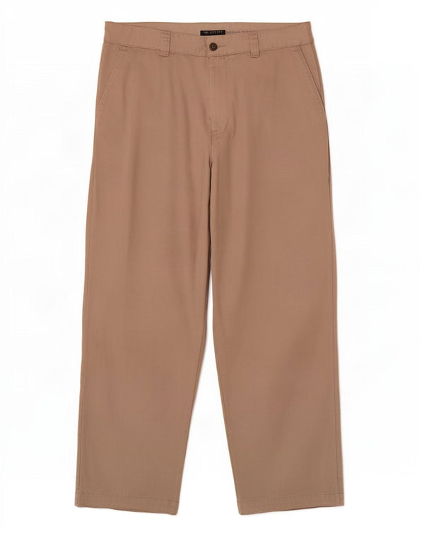 Dockers Mens Wide Leg Chino Trousers W34 L30 Beige