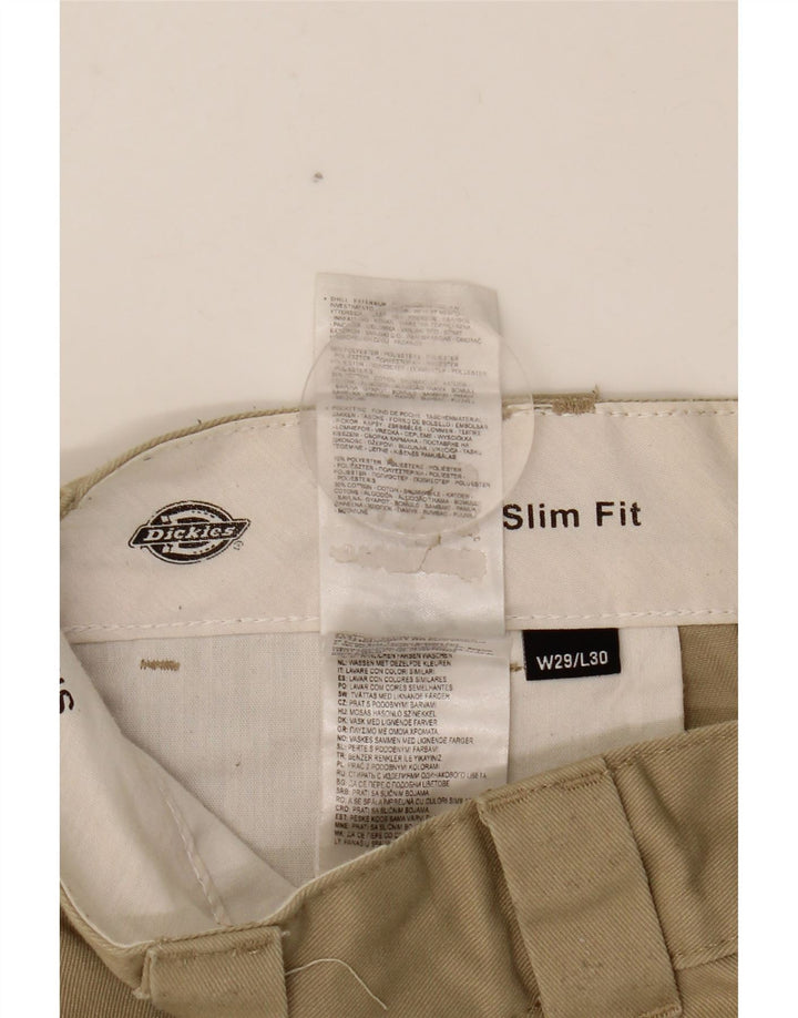 DICKIES Herre Slim Fit Chino Bukser W29 L30 Beige Polyester