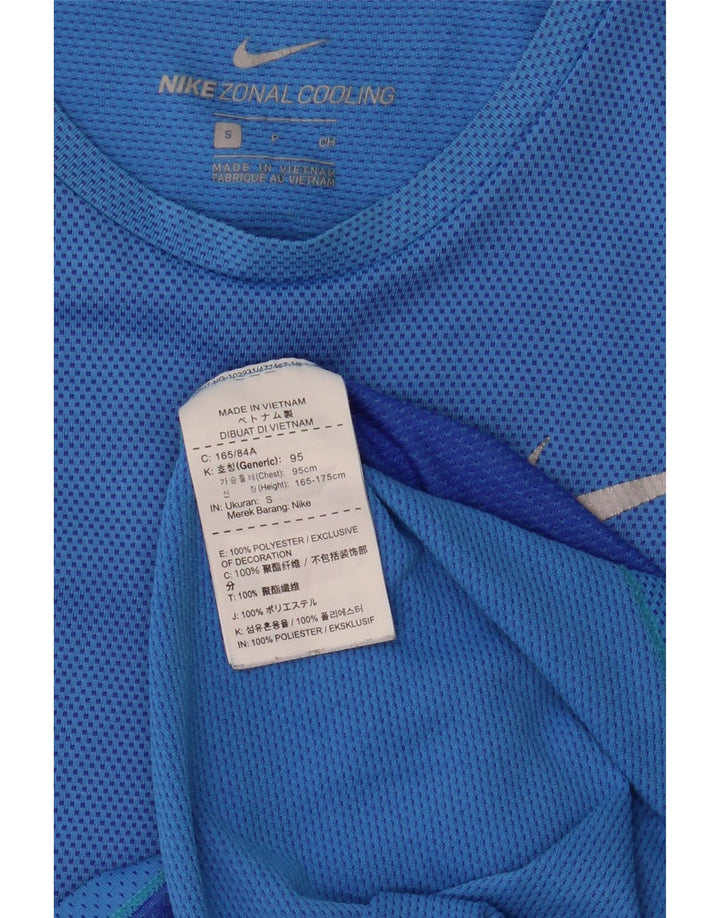 Nike T-shirt top til mænd, lille blå polyester