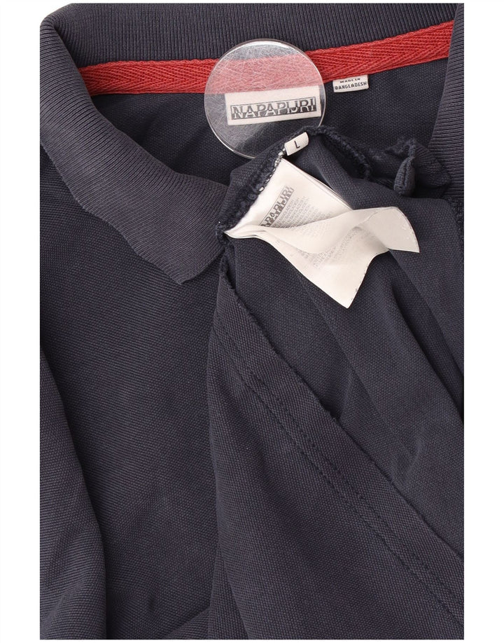 Napapijri Herre Polo Shirt Large Navy Blue