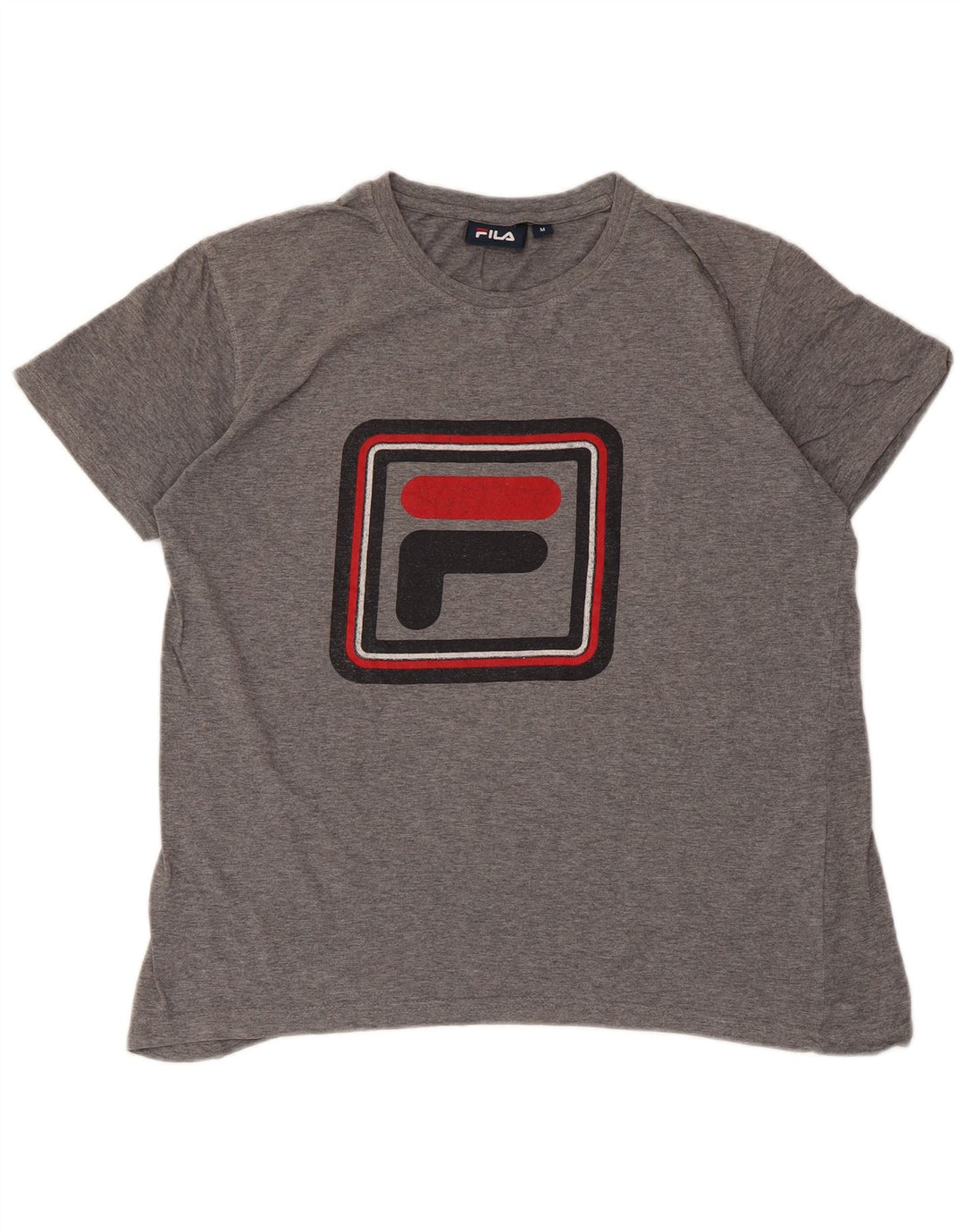 Fila Herre grafisk T-shirt Top Medium Grey Flecked