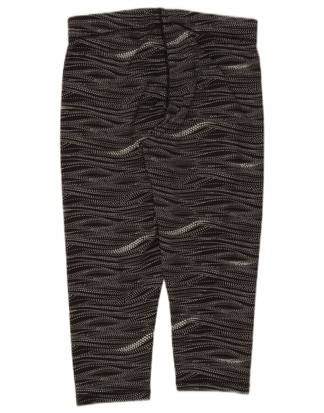 Puma Dame Capri Leggings UK 14 Medium Sort Stribet Polyester