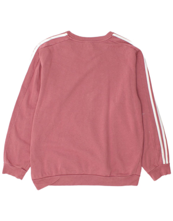 Adidas Sweatshirt-trøje til mænd Large Pink Bomuld