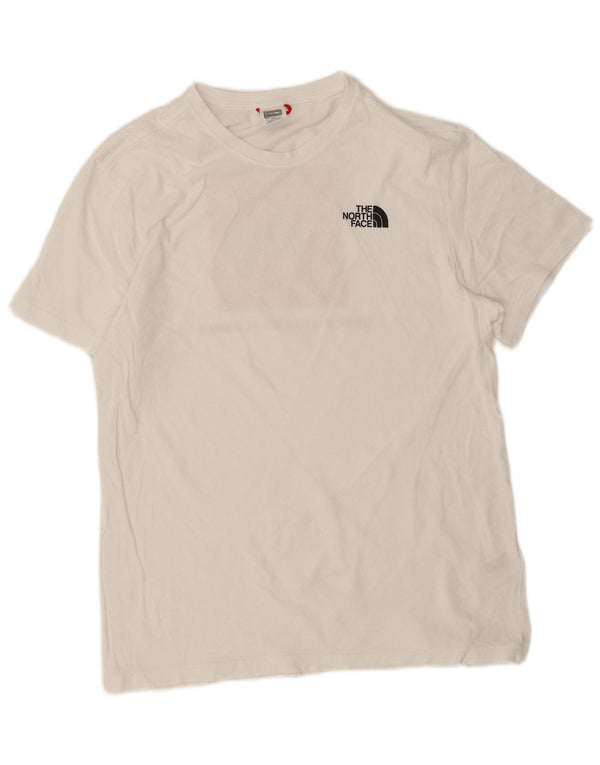 The North Face Herre grafisk T-shirt Top Medium Hvid Bomuld