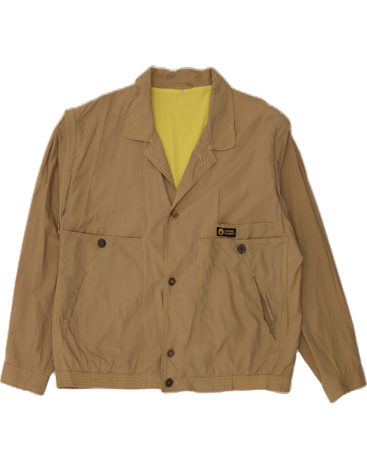 CIESSE PIUMINI Mens Bomber Jacket IT 56 3XL Brown Cotton Vintage Ciesse Piumini and Second-Hand Ciesse Piumini from Messina Hembry 