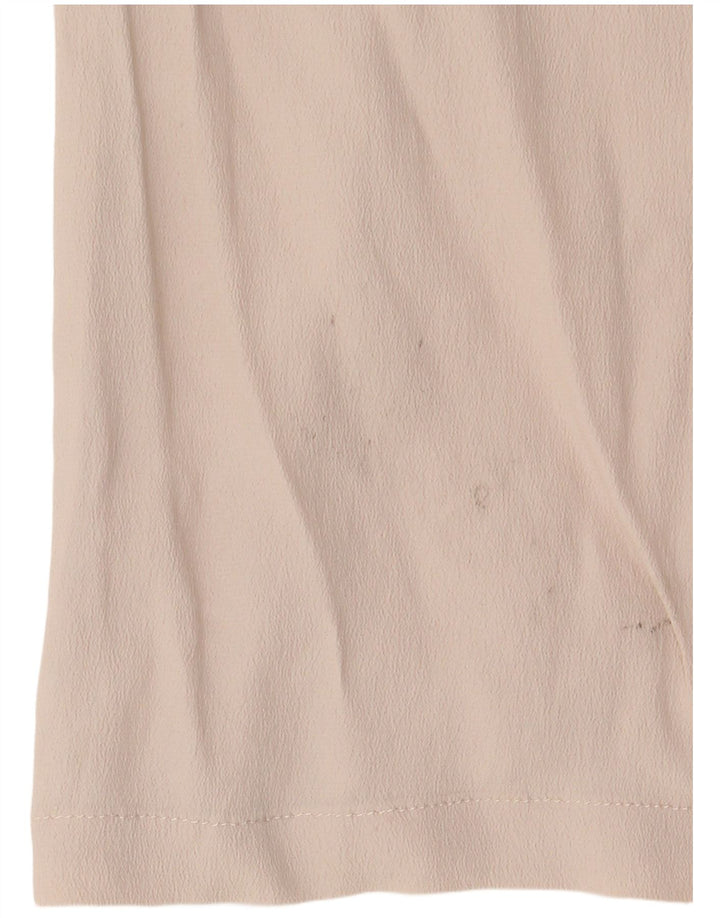 Marella Dame Hætte ærmeløs bluse Top UK 12 Medium Beige