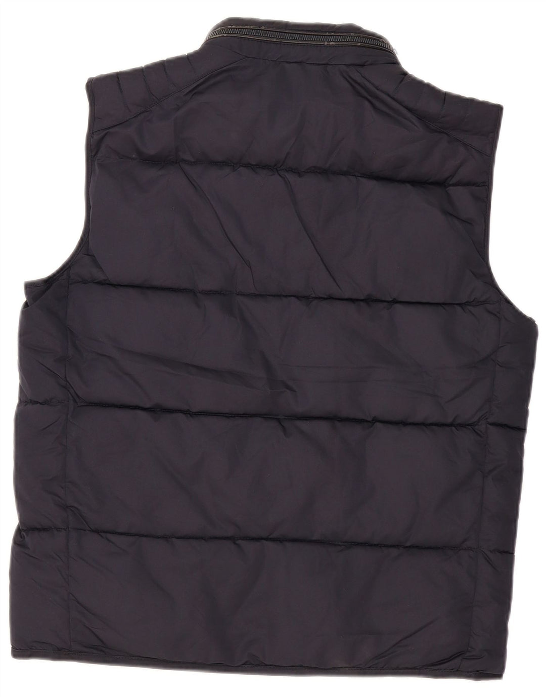 Zara Herre Polstret Gilet UK 42 XL Navy Blue Polyester