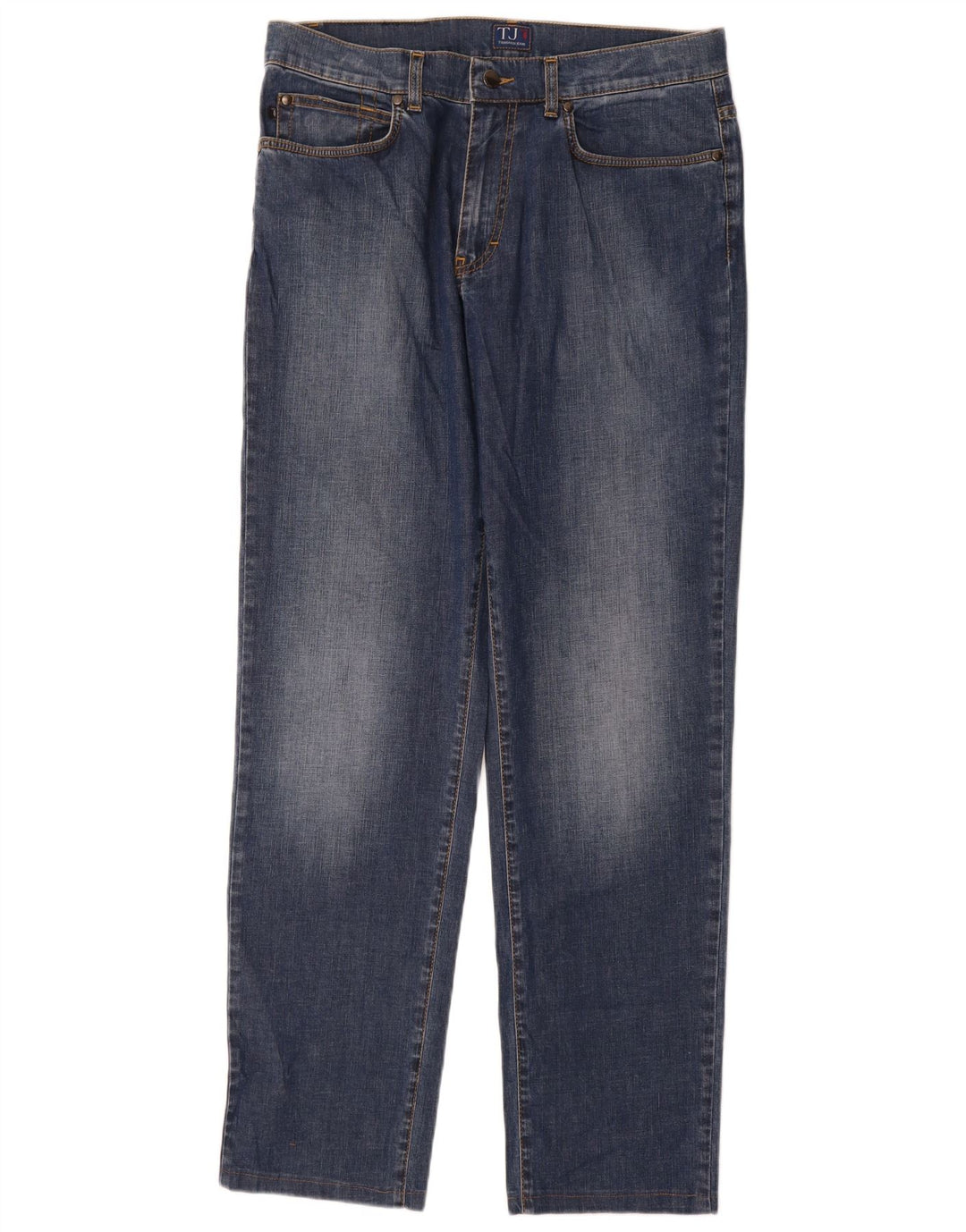 Trussardi lige jeans til kvinder W35 L32 blå bomuld