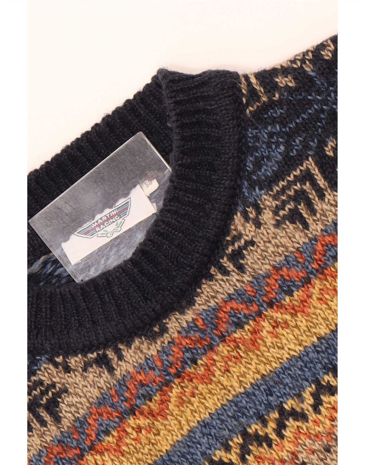 Vintage Herre Turtle Neck Jumper Sweater IT 50 Medium Flerfarvet