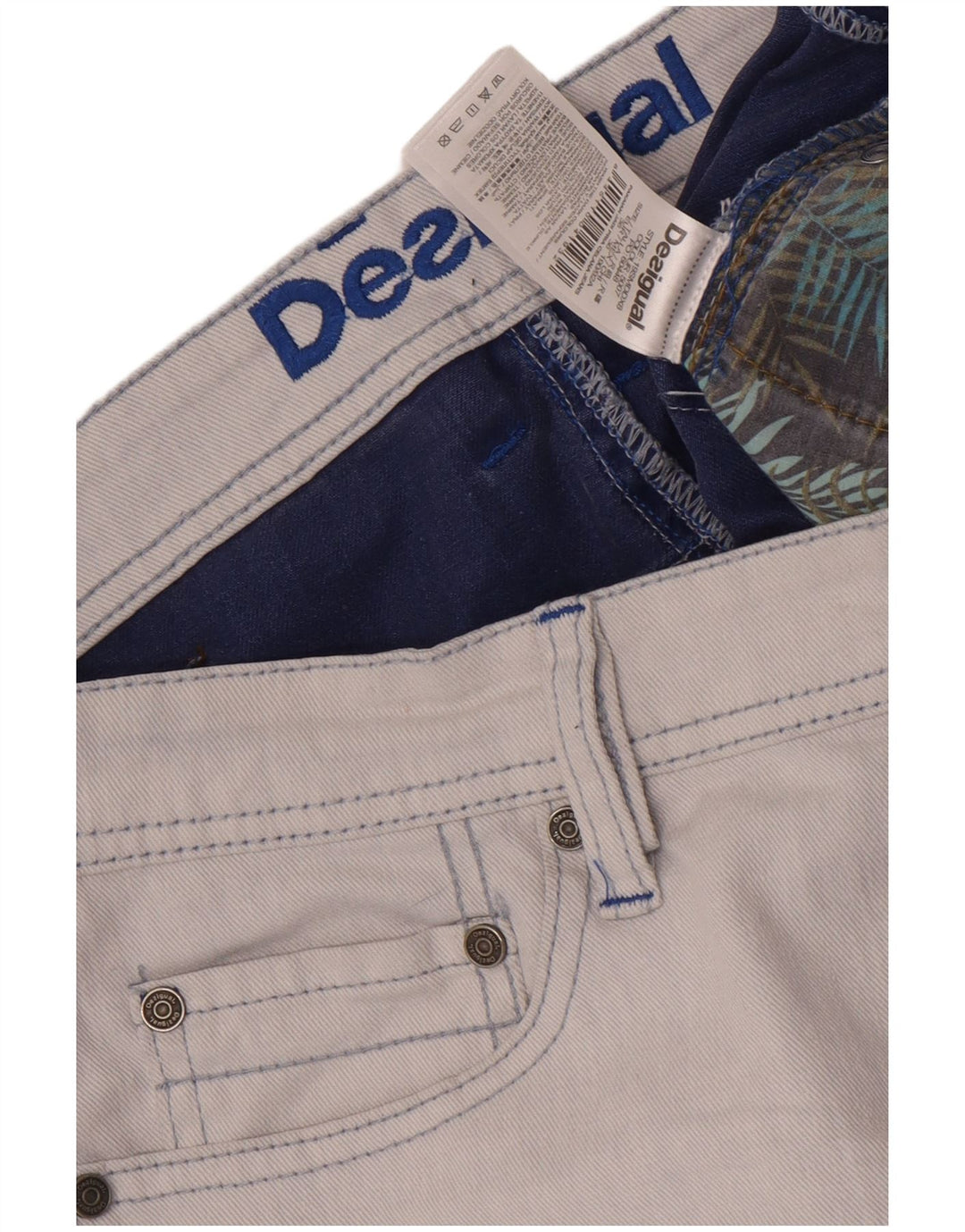 Desigual Slim Jeans til mænd W36 L33 blå bomuld