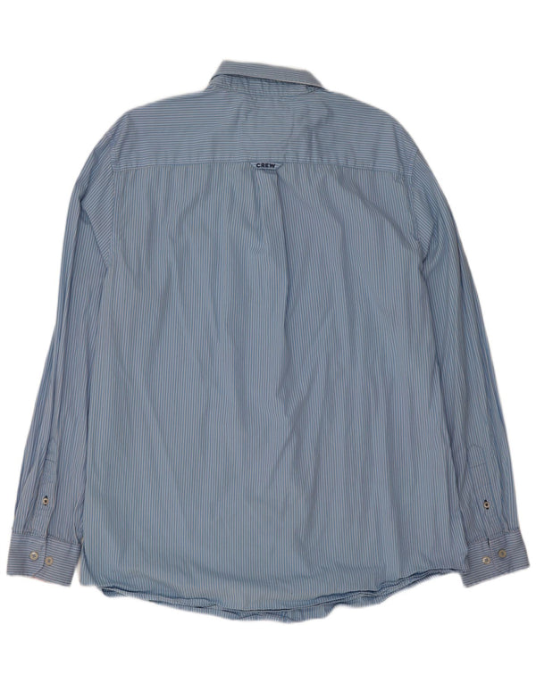 Crew Clothing Herre Classic Fit skjorte XL Blå nålestribet bomuld