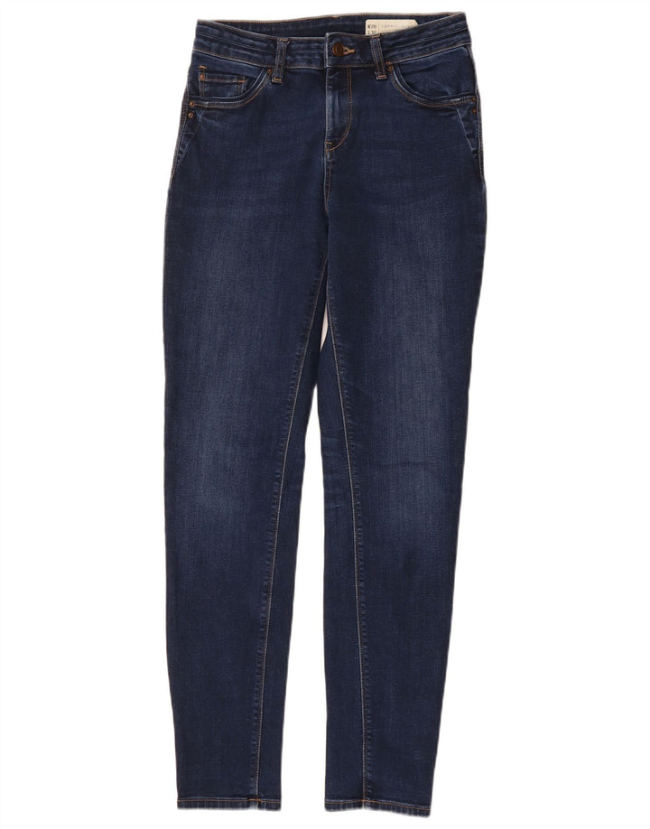 ESPRIT Dame Skinny Jeans W28 L32 Marineblå Bomuld