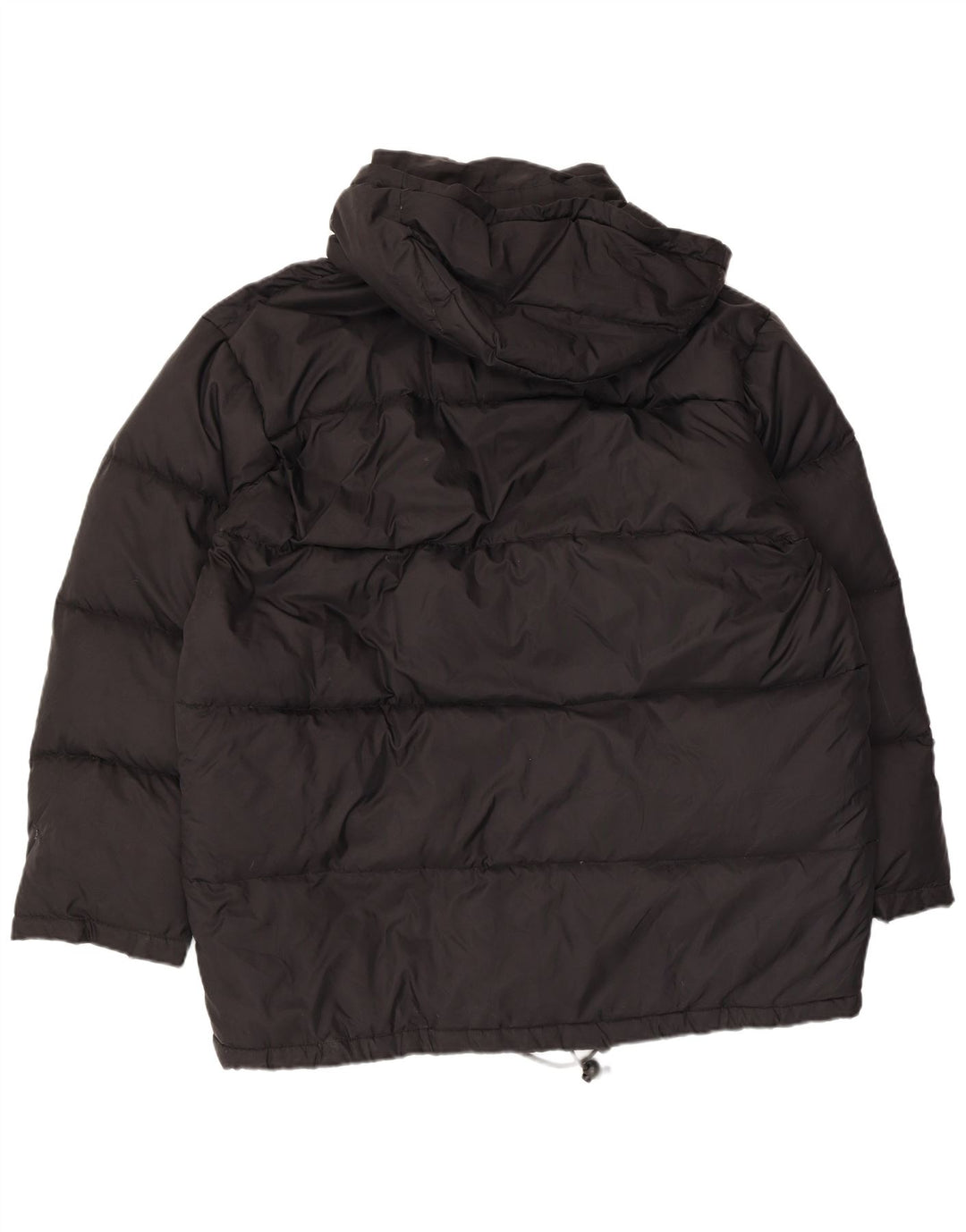 Champion Herre hættepolstret jakke UK 38 Medium Sort Nylon