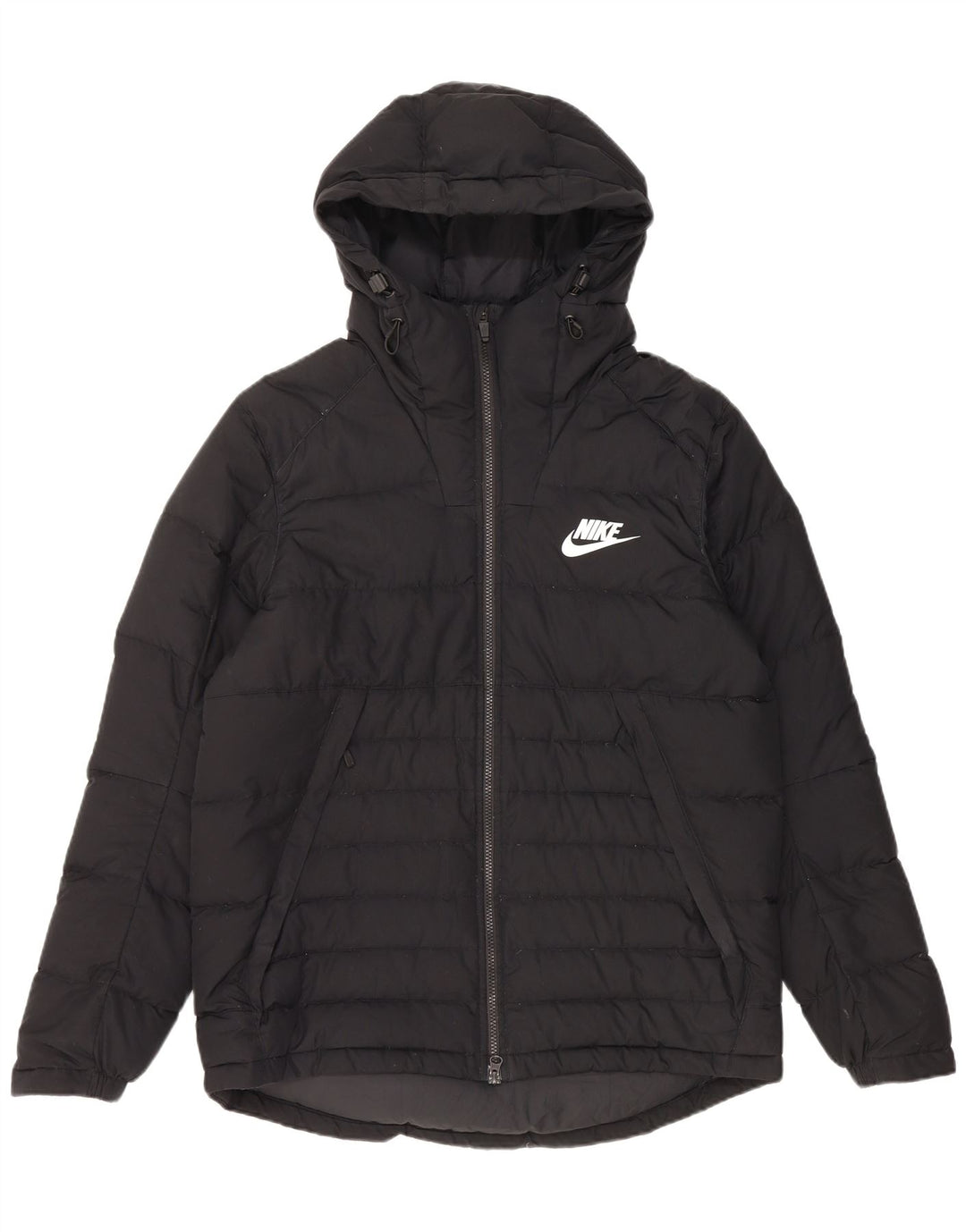 Nike Polstret hættejakke til mænd UK 40 Stor sort polyester