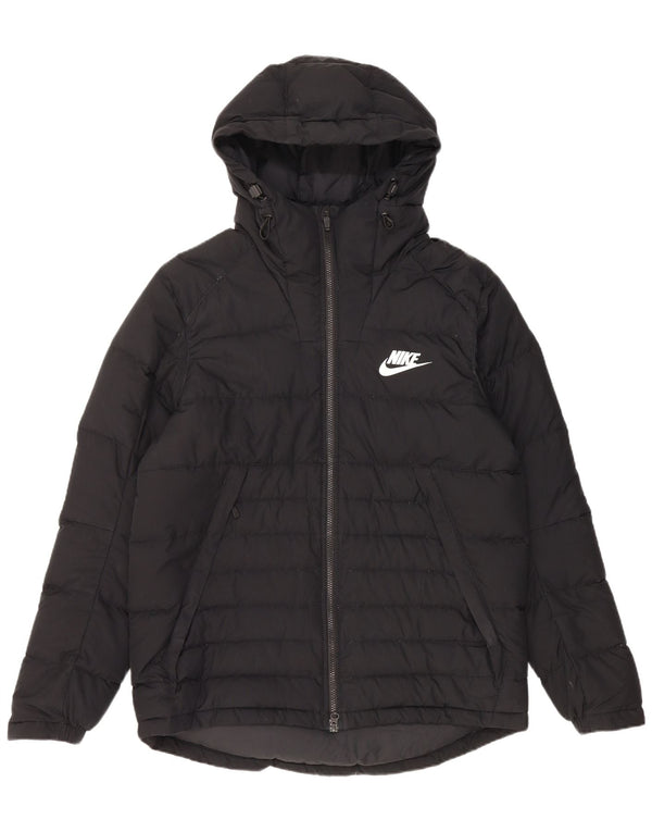 Nike Polstret hættejakke til mænd UK 40 Stor sort polyester
