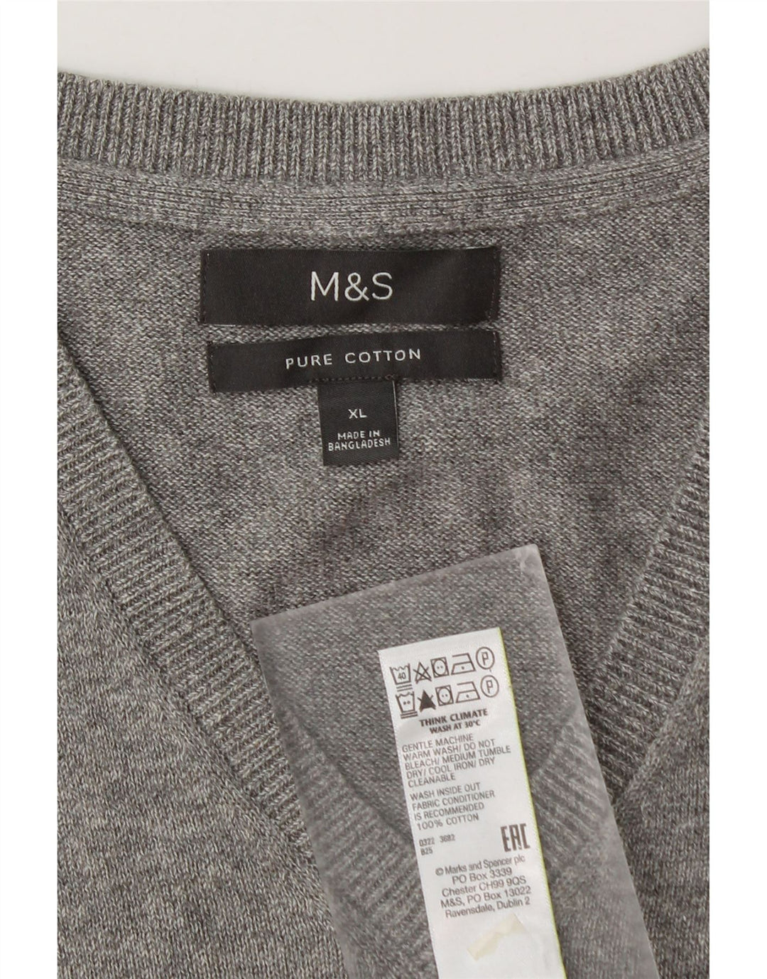 Marks & Spencer Herrevest Tank Top XL Grå Bomuld