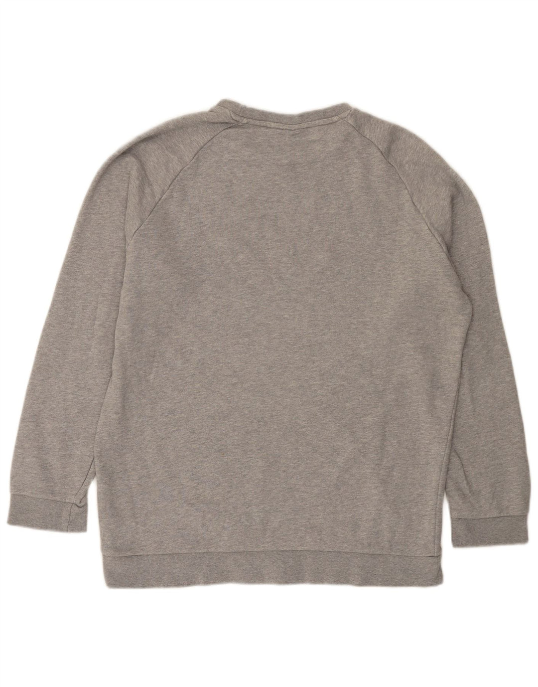 Adidas Sweatshirt-trøje til mænd, stor grå flækket bomuld