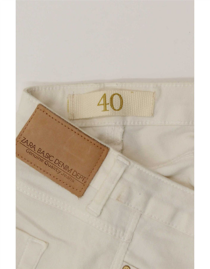 Zara Dame Skinny Jeans EU 40 Medium W30 L27 Hvid