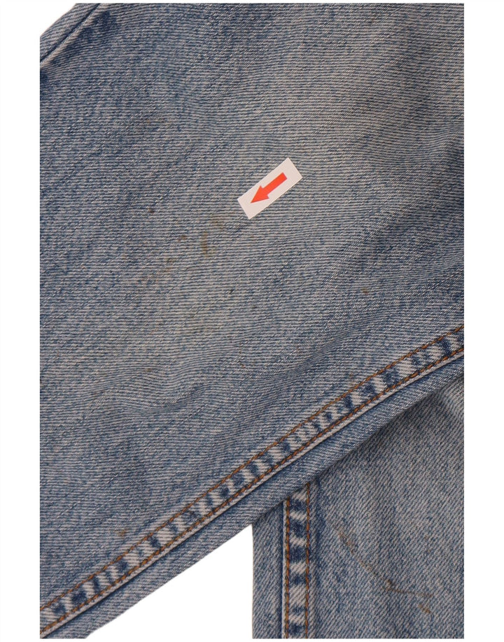 Wrangler Herre Texas Straight Jeans W31 L29 Blå Bomuld